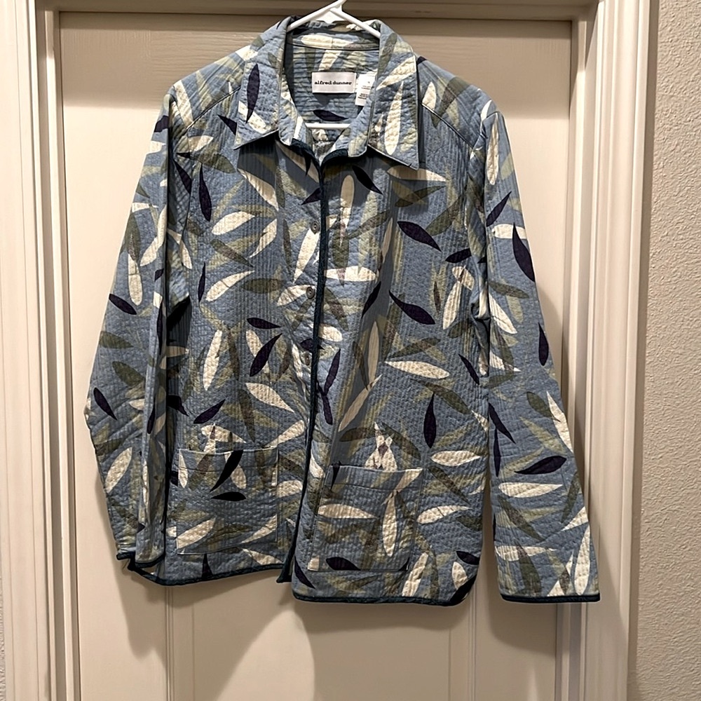 Alfred Dunner Cotton Sz 16 Lightweight Quilted Jacket